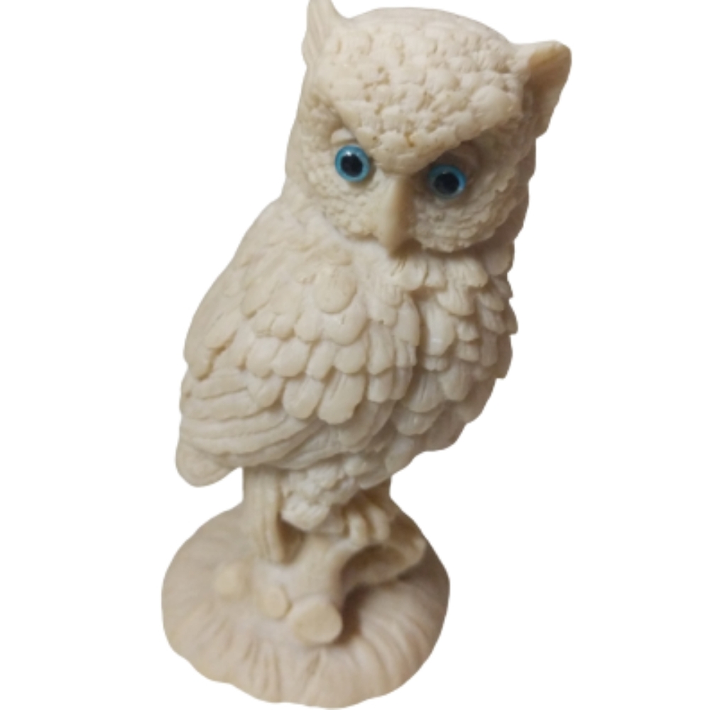 Blue Eyed Owl Figurine Gift